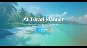 AI Travel Planner - Mirai School Of Technology