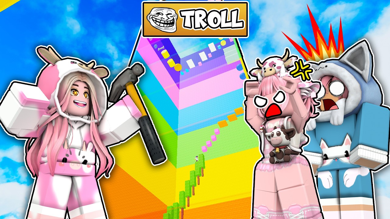 MOMON, MOOCI & ABANG BANGUN TOWER TERTINGGI di ROBLOX