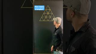 How many triangles can you see? #math #mathtricks