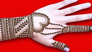 Arabic Mehndi design Simple and easy | Mehndi Designs simple | mehndi design Arabic front hand