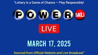 Powerball drawing live Results 17 March 2025 | powerball drawing live today