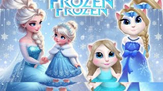 My talking Angela 2 || Frozen Mothersday || Elsa cosplay