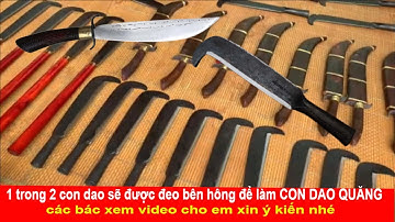 dao quắm và dao mèo đi rừng chuẩn phúc sen - cao bằng - giá rẻ
