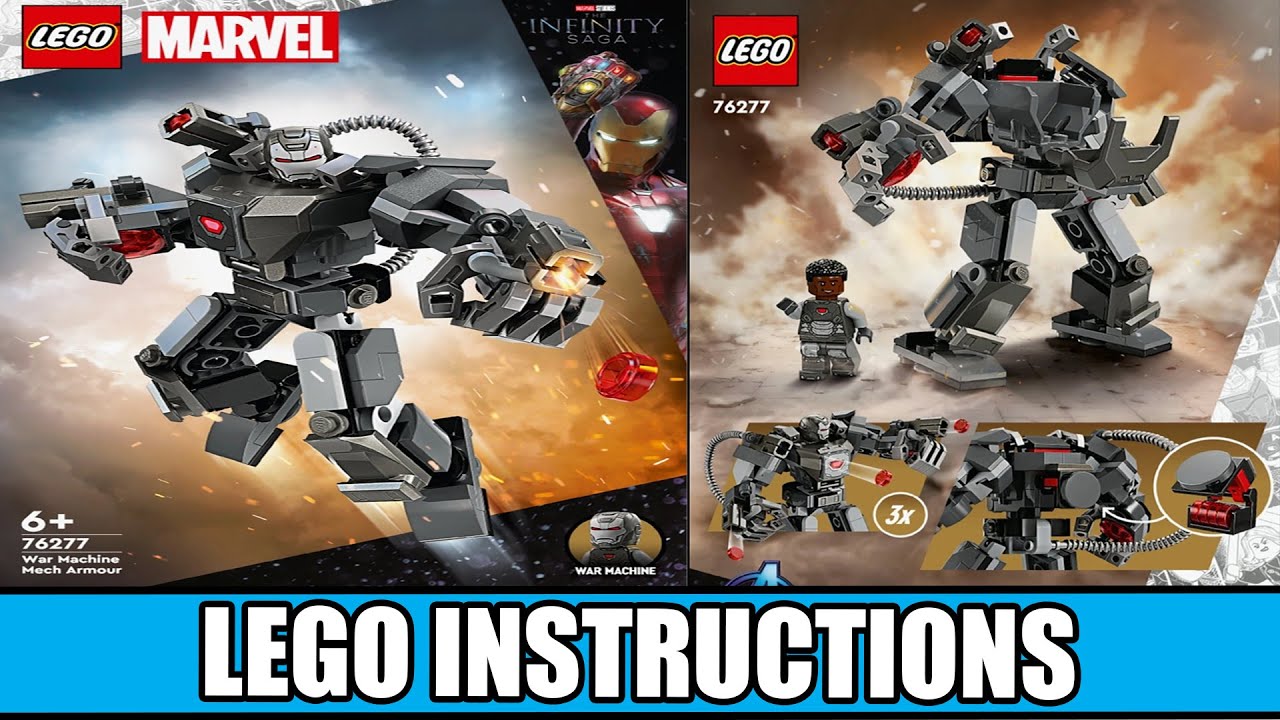 Marvel Super Heroes - War Machine Mech Armor LEGO instructions