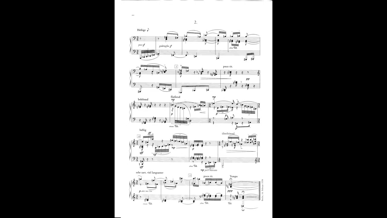 Theodor Adorno - Three short piano pieces (1934/1945) [with score]