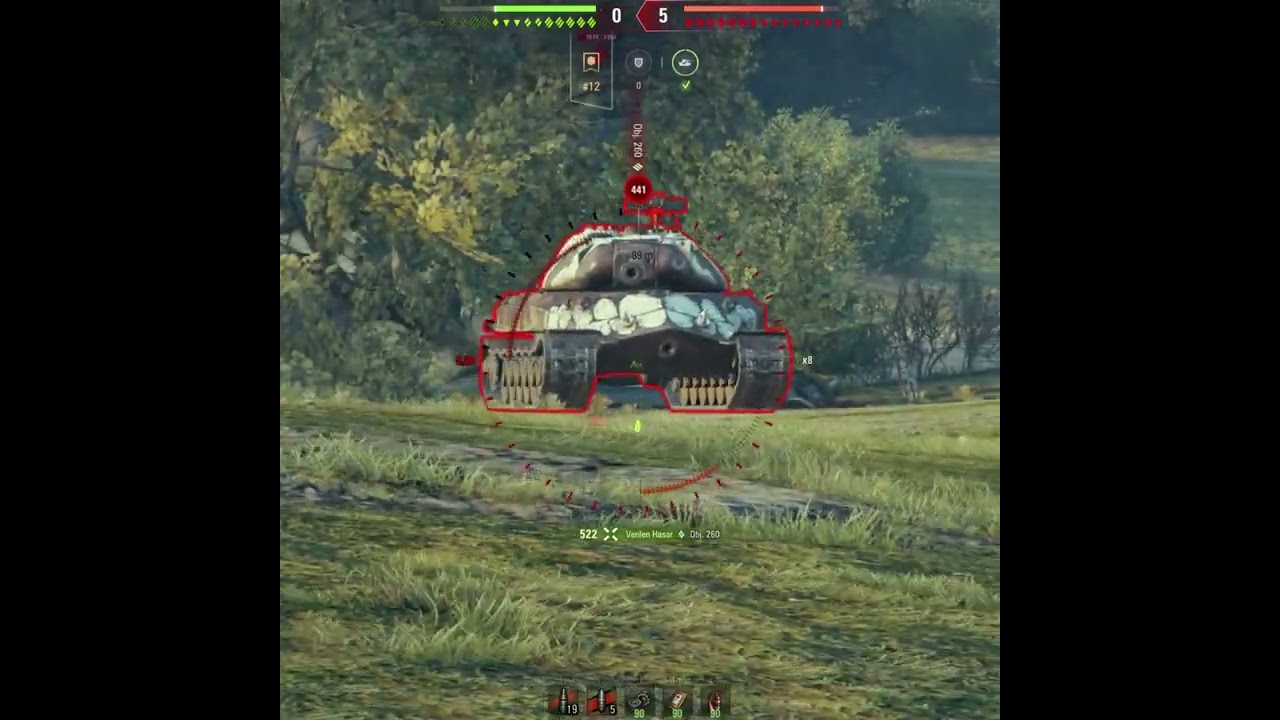 World of Tanks: British Caliban 2 hits 1.1k damage,Obj 260 