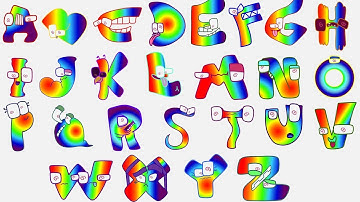Alphabet Lore But Everyone Is RAINBOW Transform (A-Z...)