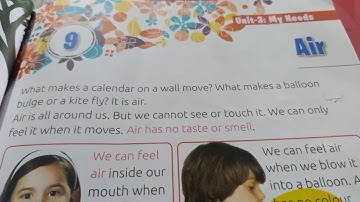 Class 1 Subject EVS,Chapter-9 Air (Part1)