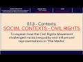 0.1.3 - Contexts: Social Contexts - Civil Rights