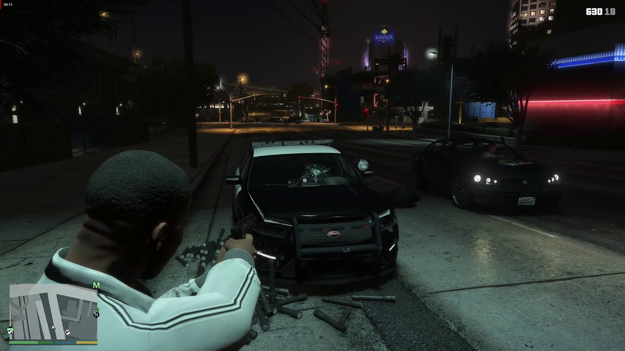 GTA V Infinite Police flashlights bug YouTube