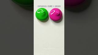 Most Satisfying Green Pink Color Mix