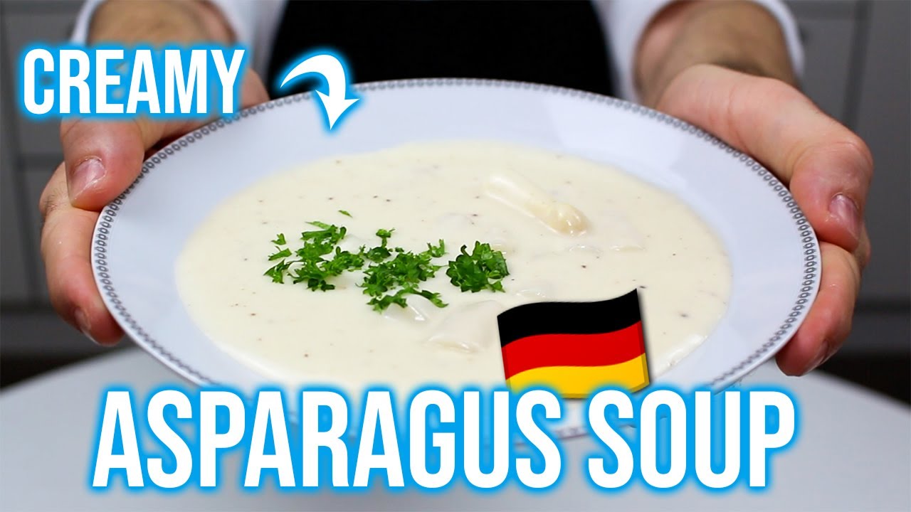 German asparagus soup tastes awesome! Spargelsuppe Recipe YouTube