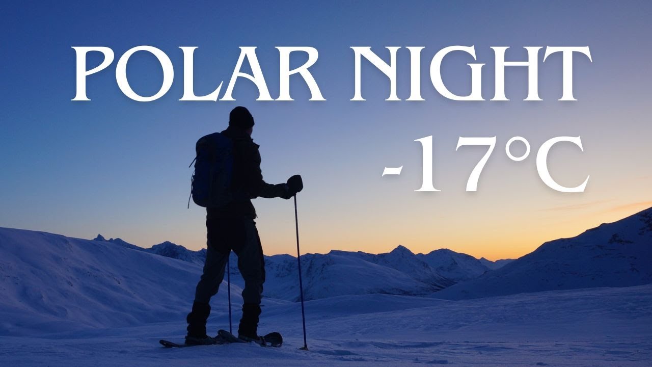 FROZEN WORLD | Snowshoe trip to the cabin during Polar Night