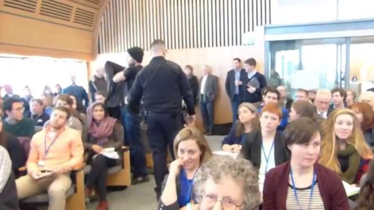 Laugh Rioters Interrupt Fracking Champion Senator Whitehouse