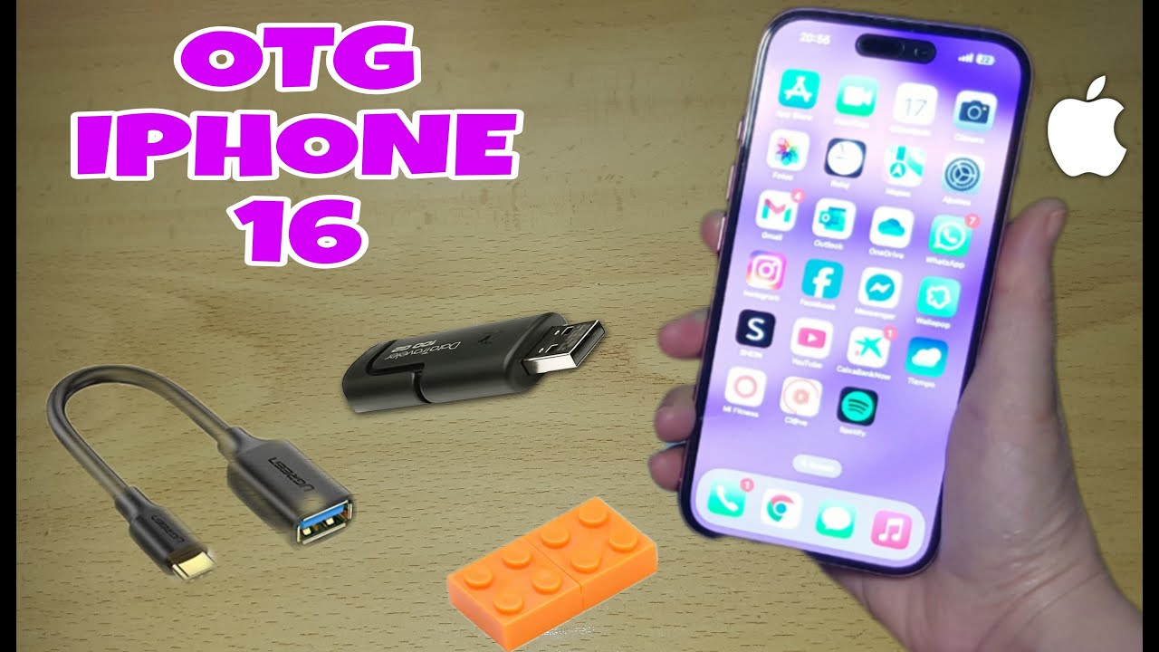PONER OTG EN IPHONE 16 CON MEMORIA USB Y LEER ARCHIVOS.FÁCIL Y EXPLICADO. OTG FUNCIONA EN IPHONE IOS
