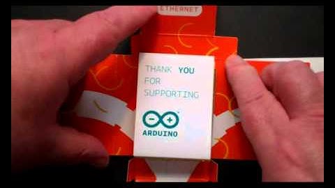 Unboxing the Arduino Ethernet board.