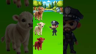 Colorful Cows One Is Real Zombie