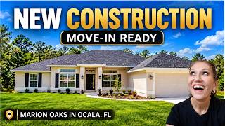 MOVE-IN READY New Construction in Ocala FL | 4-Bedroom Marion Oaks Home   NO HOA