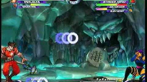 MvC2 Online (360): Brett (Cha/Spid/Psy) vs PpPp Panik (Ruby/Strid/Doom) 3 .:4.20.10:.
