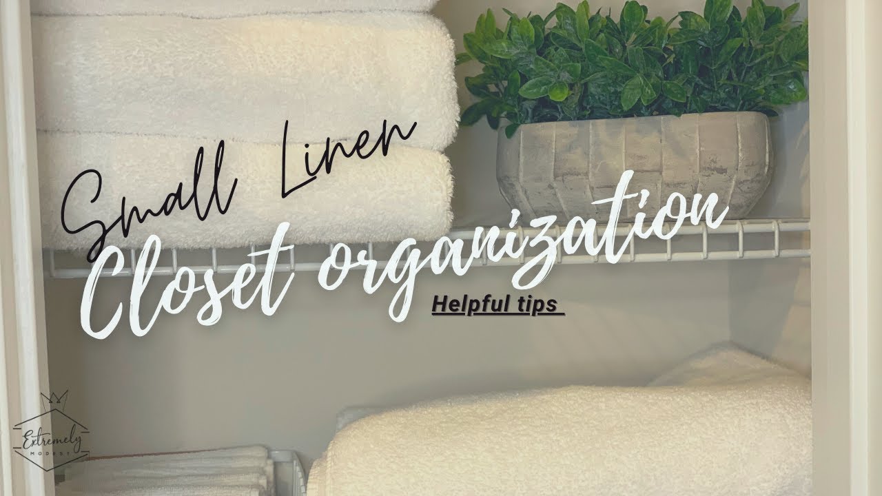 HOW TO ORGANIZE SMALL LINEN CLOSET| HELPFUL TIPS|MINIMAL MAKEOVER