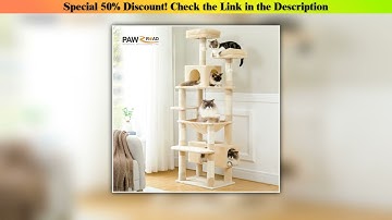Today Only Multi-Level Cat Tree Tower with Scratching Posts&Board, Hammock, Cat Condo, Spacious Top