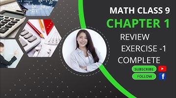 Class 9 Mathematics || Chapter 1 || Matrices And Determinants || Review Exercise - 1 | Mcqs+Question