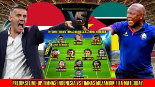 Timnas Indonesia vs Timnas Mozambik | Prediksi line-up FIFA Matchday 9 Juni 2026