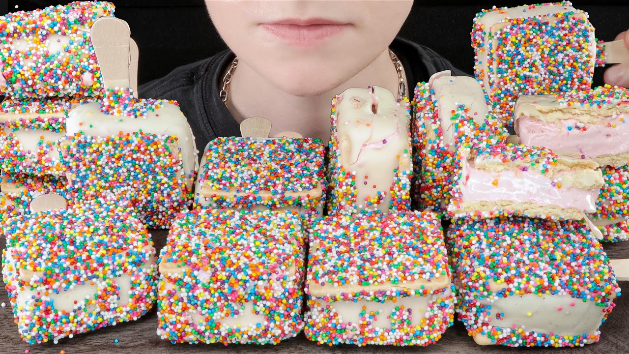 ASMR Fatboy Birthday Cake Ice Cream Sandwich Pops Dessert Mukbang | VNM ASMR 먹방