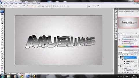 how to make 3d text in photoshop cs3