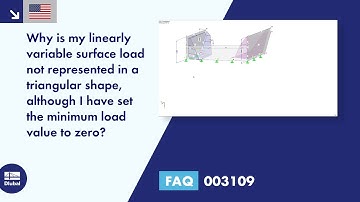 FAQ 003109 | Why is my linearly variable surface load not represented in a triangular shape, alth...