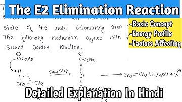 The E2 Elimination Reaction | Energy Profile Diagram | Factors Affecting E2 Reaction | MSc.notes |