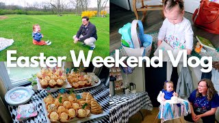 EASTER WEEKEND VLOG 2024 | Alice's 1st birthday party + roadtrip to visit family in PA
