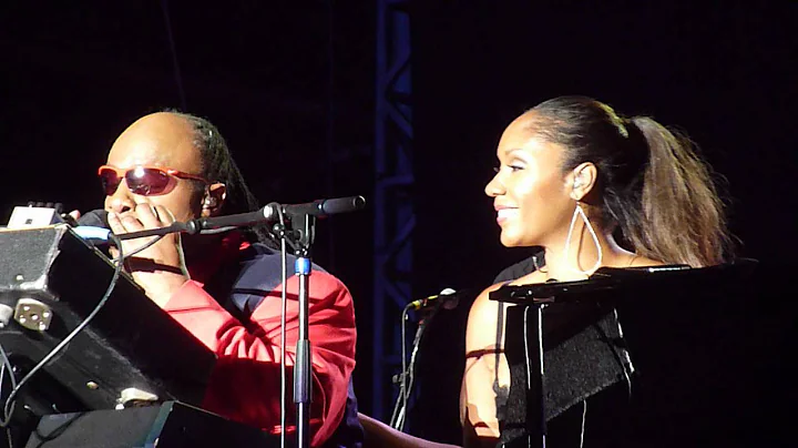 Stevie Wonder & Aisha Morris at Bestival 2012 - Is...