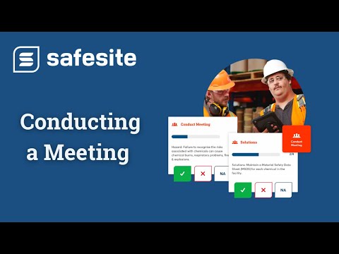 Safesite Mobile App - Conducting a Meeting