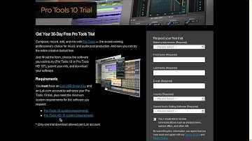 Free Pro Tools 10 Trial
