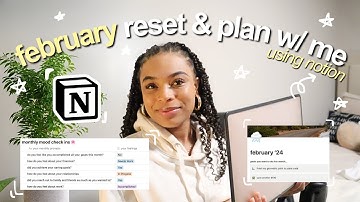 february monthly reset & plan with me 2024 | youtube analytics, setting goals & monthly reflection