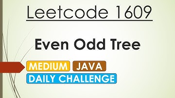 Leetcode 1609 Even Odd Tree (Java)