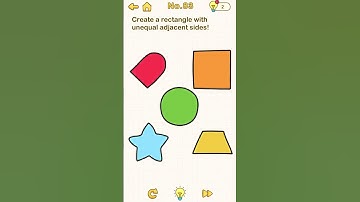 Brain Out Level 83 | Create a rectangle with unequal adjacent sides