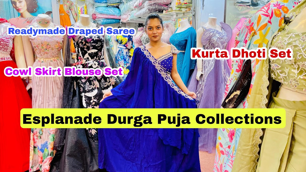 Esplanade Indo Western Dress Collections | New Market Durga Puja Collections