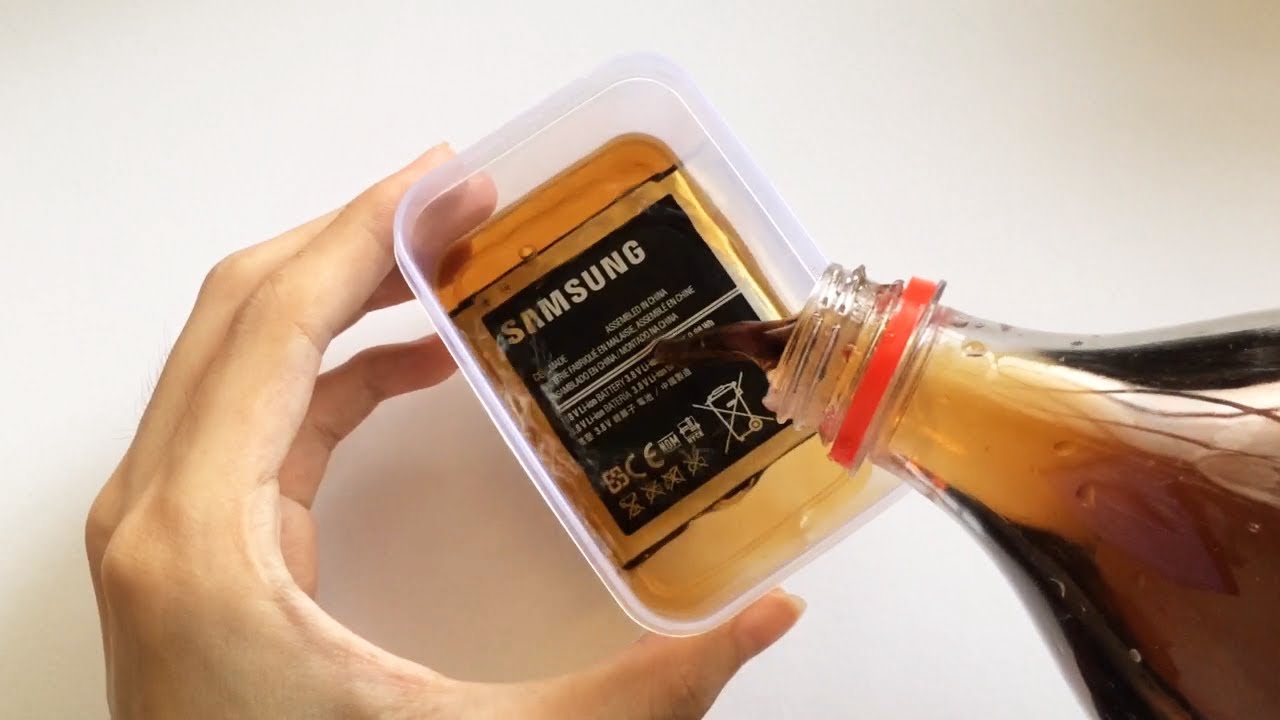 Samsung Battery Coca-Cola FREEZE TEST