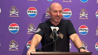 Head Coach Blake Harrell press conference on the start of ECU Football Fall Camp Week 2