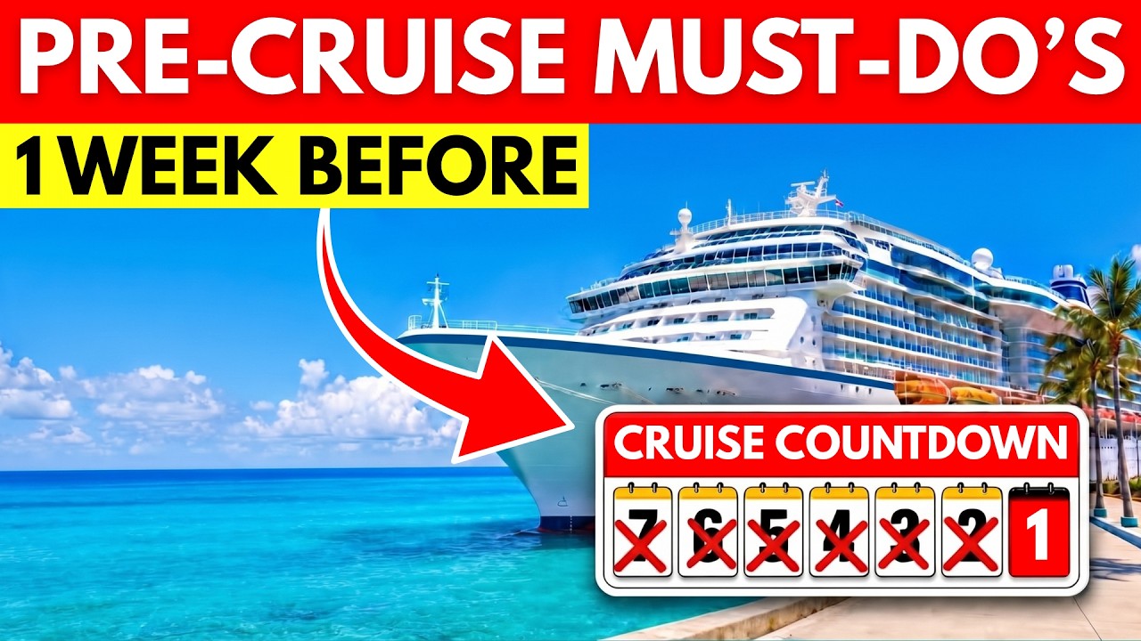 21 Essential Things You MUST Do 7 Days Before Your Cruise in 2026 & 2027