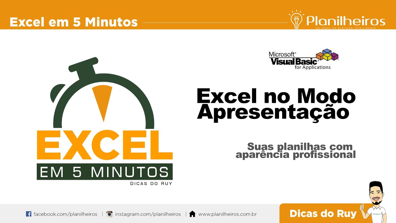 Excel em 5 min - Excel em Modo Apresentação