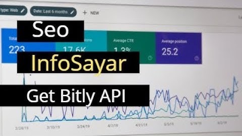 How to get bitly API key for seo-infosayar.