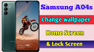 how to change lock screen wallpaper in samsung a04s | samsung a04s change wallpaper