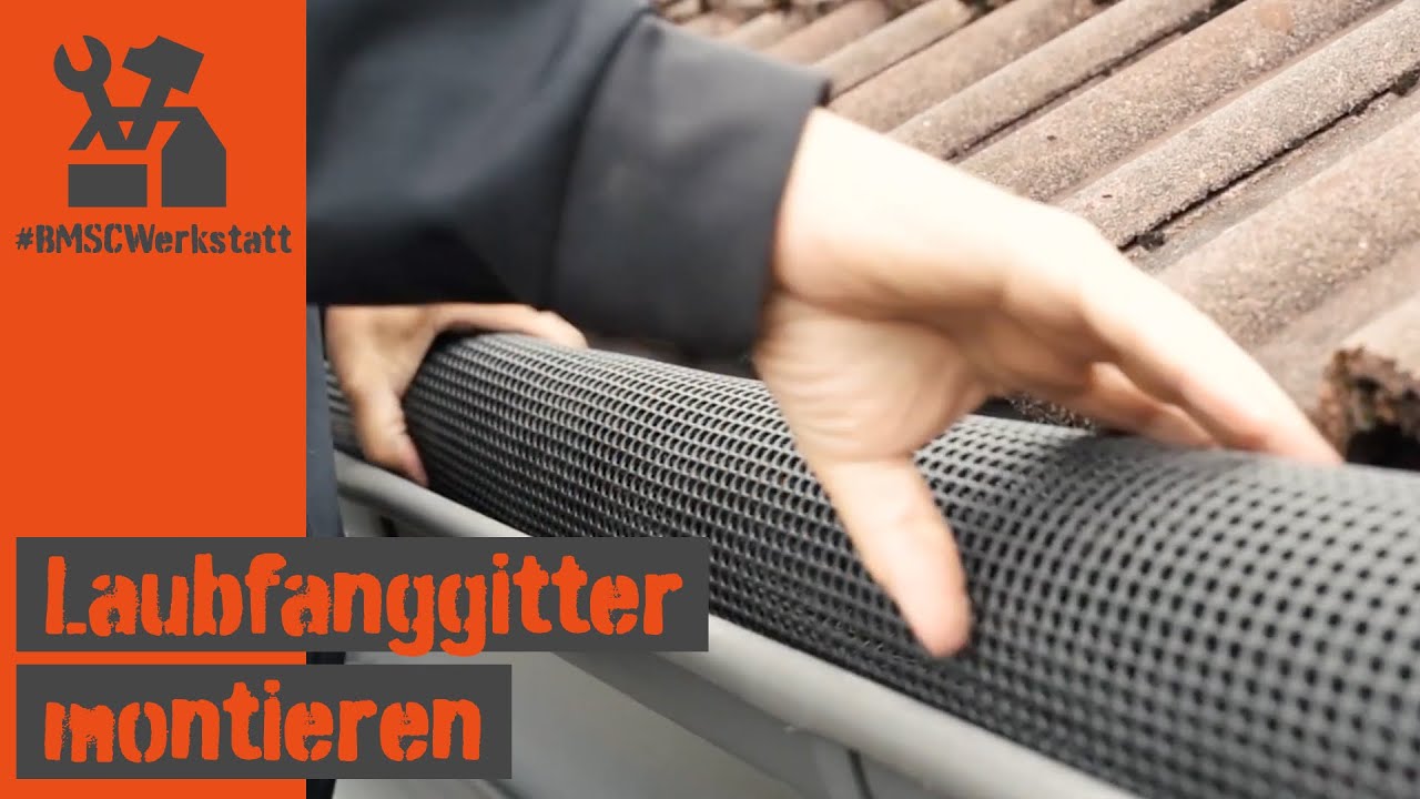 Laubfanggitter montieren – super einfach