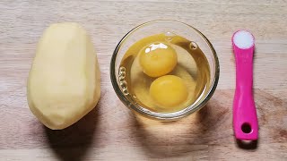 Three Ingredients Potato Omelette Recipe :: Easy Cheesy Potato Breakfast \& Snack Idea Recipe