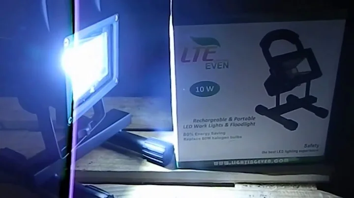 LTE 10W Cordless Outdoor Portable Rechargeable LED Work Light #SDSG #Review #Unboxing