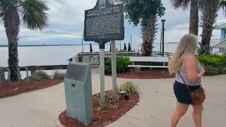Friend Kim Waves at Pier 220 Seafood & Grill! Titusville, Florida