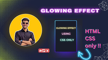 CSS Neon Effects | Glowing Tubelight Effect | HTML CSS
